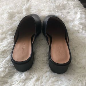Madwell black leather slip ons.  Brand new never worn